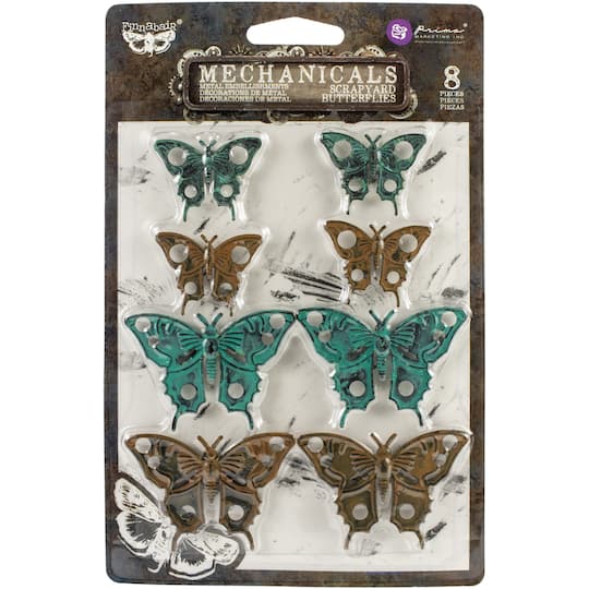 Finnabair&#xAE; Mechanicals Scrapyard Butterflies Metal Embellishments